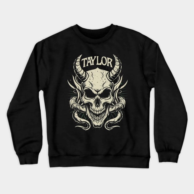 Dragon Skull Play Swift Crewneck Sweatshirt by Aldrvnd